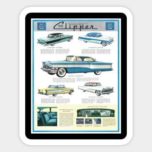 clipper vintage car advert Sticker